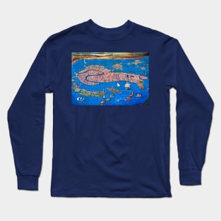 Old map of Venice Long Sleeve T-Shirt